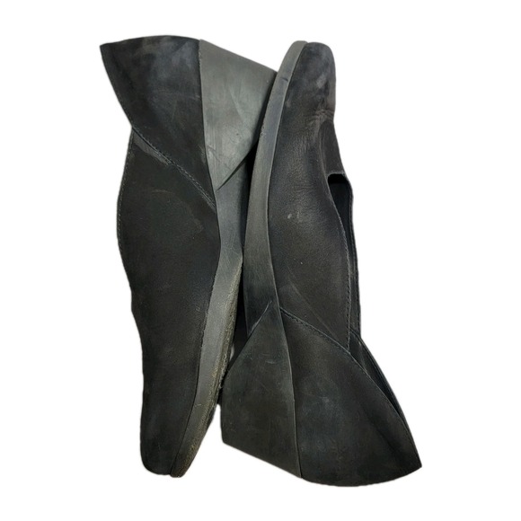 Arche France Slip On Wedge Black Nubuck Shoes Pumps Size 9.5‎ US 40 EU Comfort - Picture 3 of 16